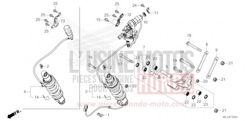 REAR CUSHION GL1800BDP de 2023